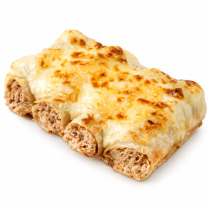 Canelons de carn amb beixamel gratinada elaborats per Can Vives
