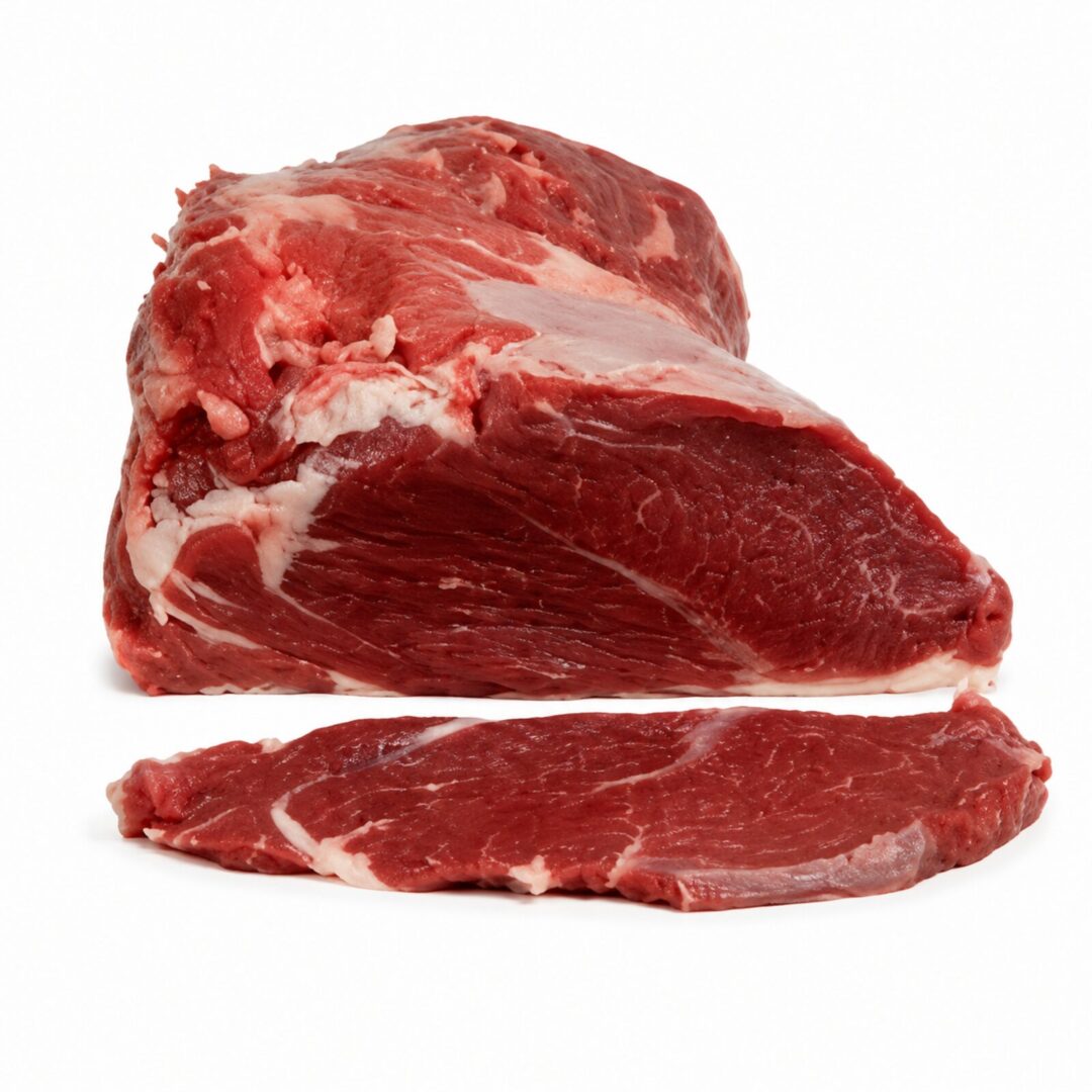 Culata de l’espatlla de vedella de Girona amb un bistec tallat