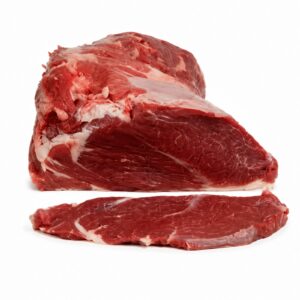 Culata de l’espatlla de vedella de Girona amb un bistec tallat