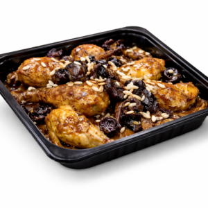 Pollo de corral con ciruelas pasas y piñones (Unidad)