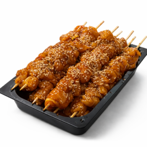 Broquetes de pit de pollastre teriyaki