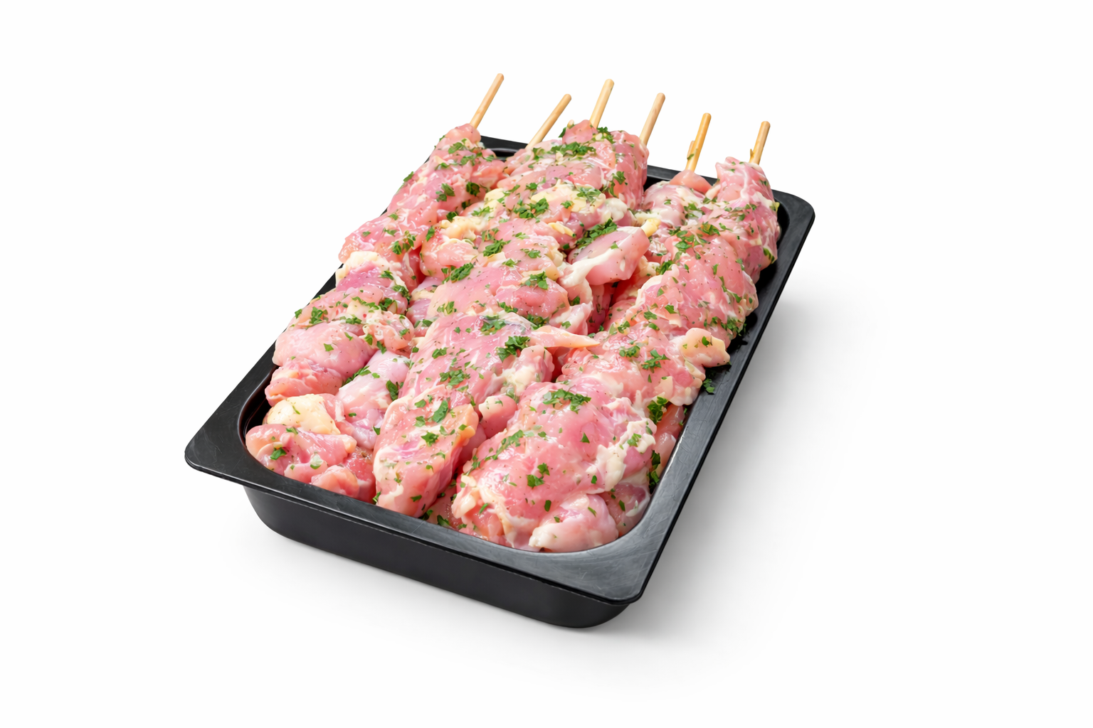 Broquetes de cuixa de gall dindi amb all i julivert (Unitat)