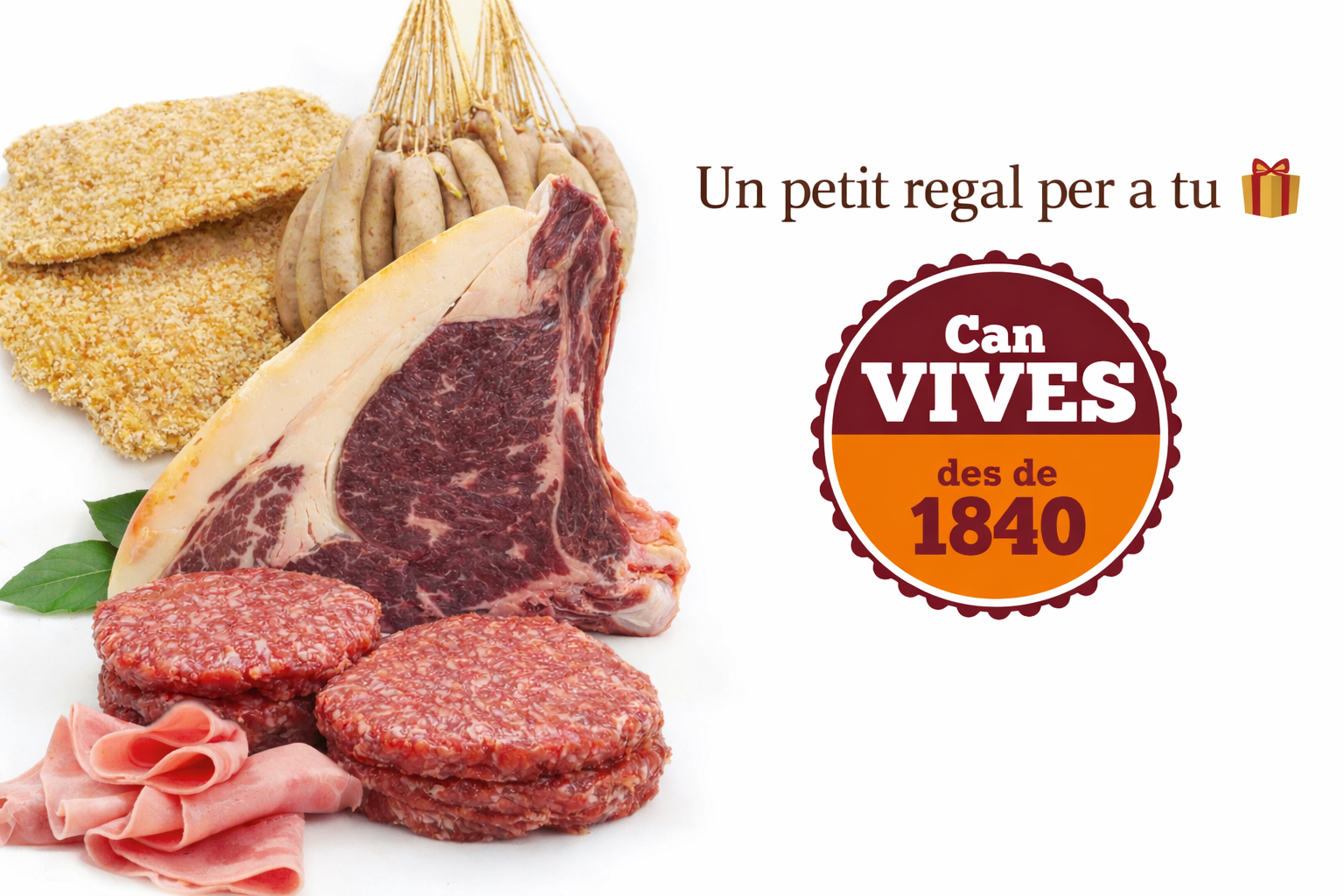🎁 Nou val de compra online a Can Vives: 3 € de regal en compres superiors a 75 €